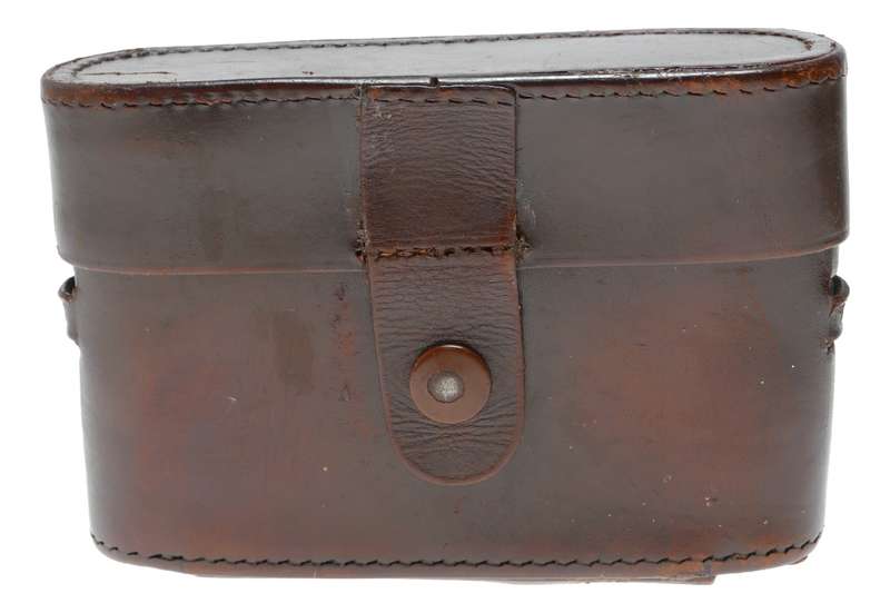 Vintage Voigtlander brown film camera antique leather case in used condition