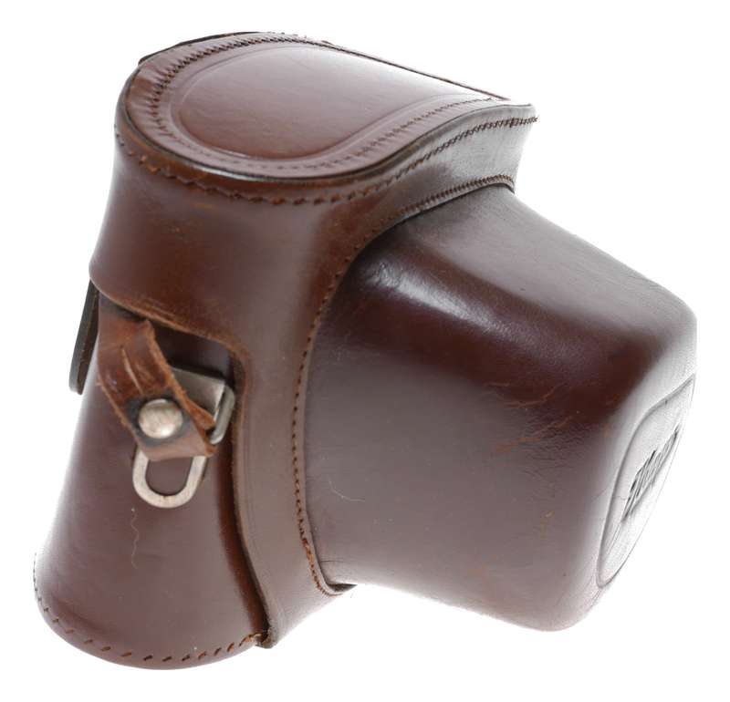 Original Ihagee vintage film camera antique leather case in used condition