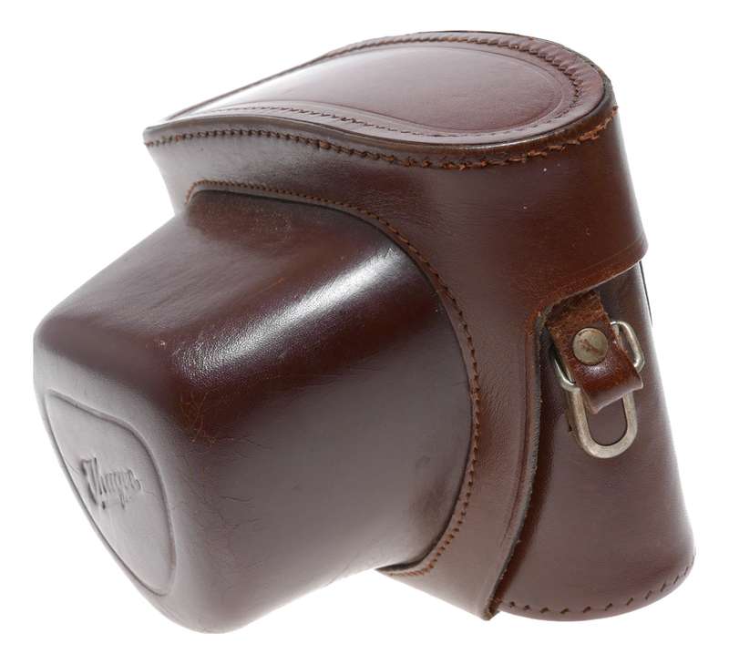 Original Ihagee vintage film camera antique leather case in used condition