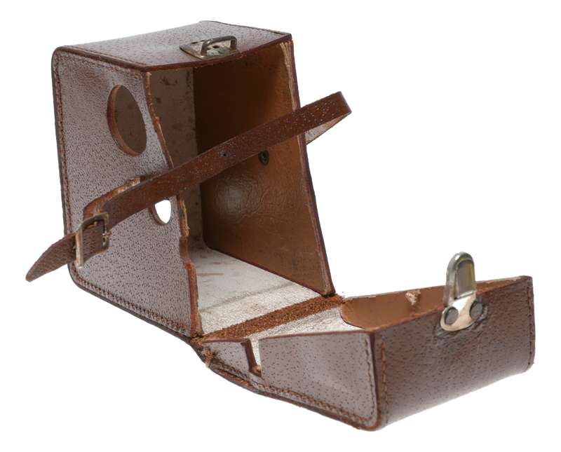 1227/2 Zeiss vintage film camera antique leather case in used condition