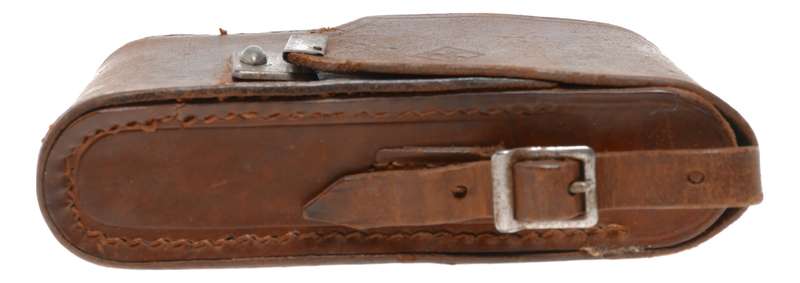 Agfa folding vintage film camera antique leather case in used condition