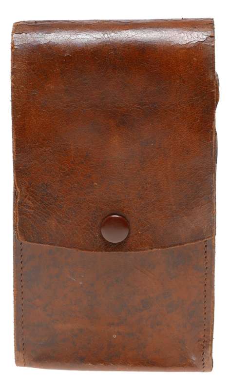 universal folding vintage film camera antique leather case in used condition