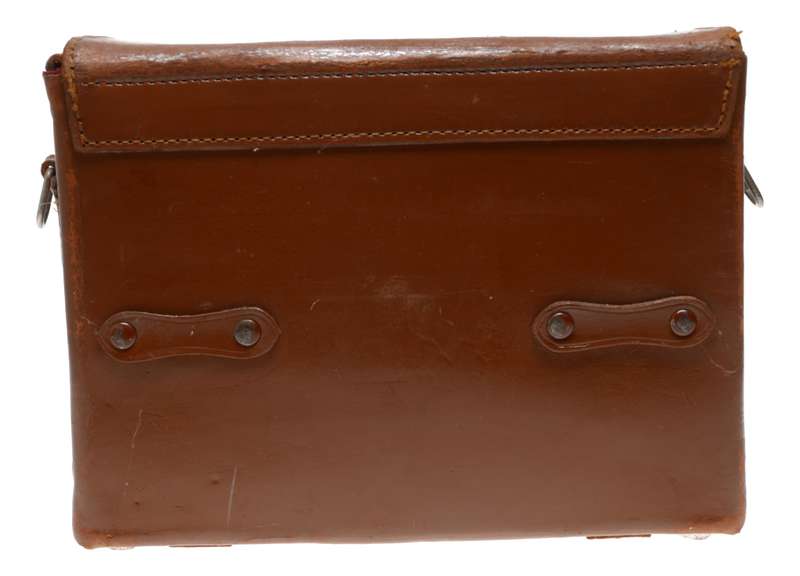 Carry bag vintage film camera antique leather case in used condition