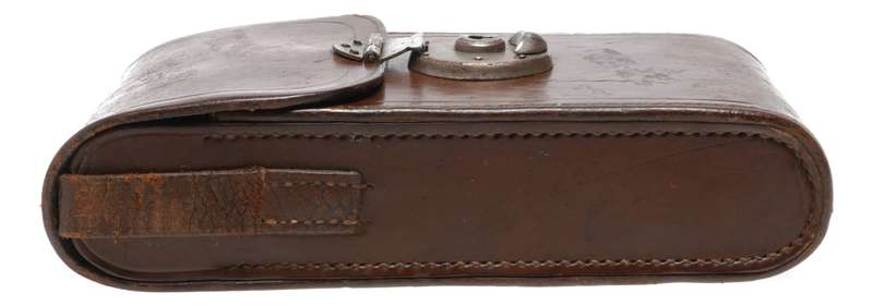 Folding poutch for vintage film camera antique leather case in used condition