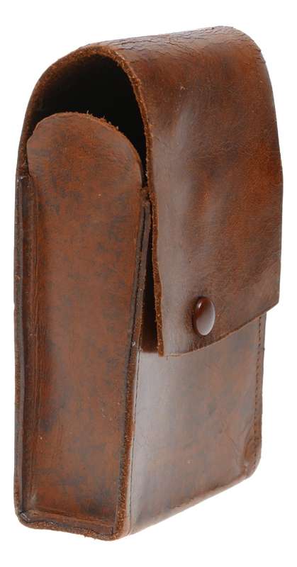 universal folding vintage film camera antique leather case in used condition