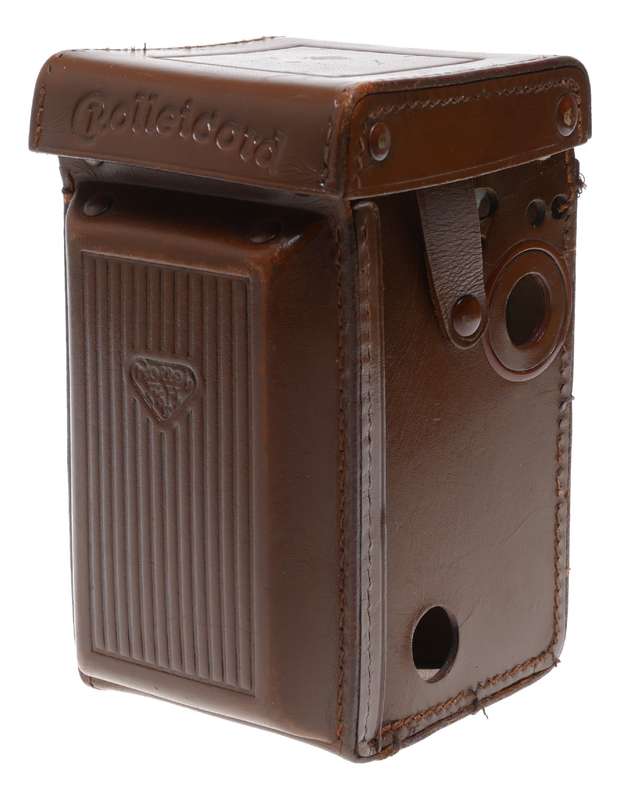 Rolleicord Original TLR vintage film camera antique leather case in used condition