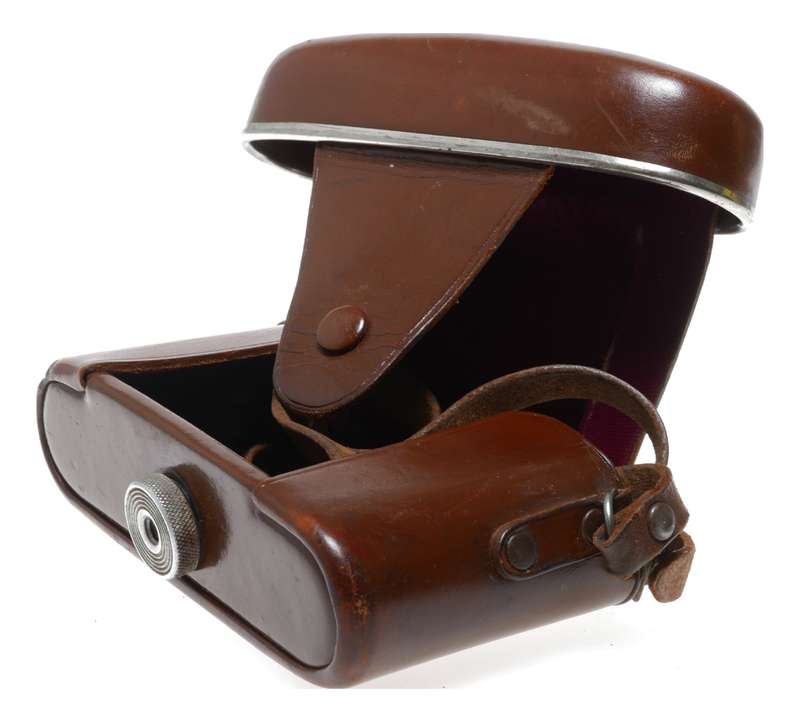 Zeiss Ikon Hard leather vintage film camera antique eveready case