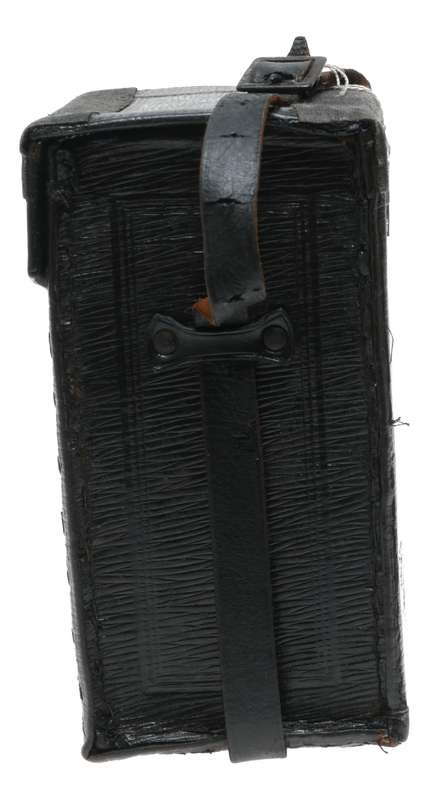 Purple velvet hard vintage film camera antique leather case in used condition