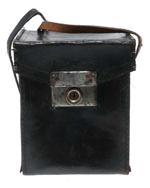 Used Hard case vintage film camera antique leather in used condition