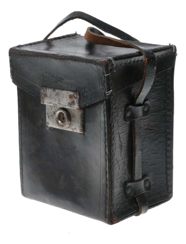 Used Hard case vintage film camera antique leather in used condition