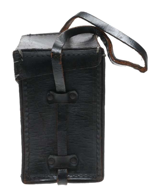 Used Hard case vintage film camera antique leather in used condition