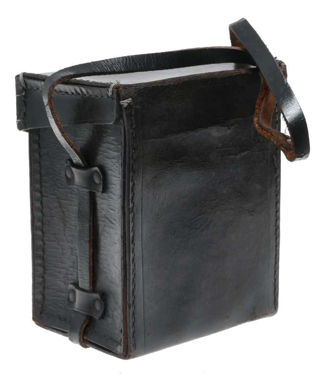 Used Hard case vintage film camera antique leather in used condition