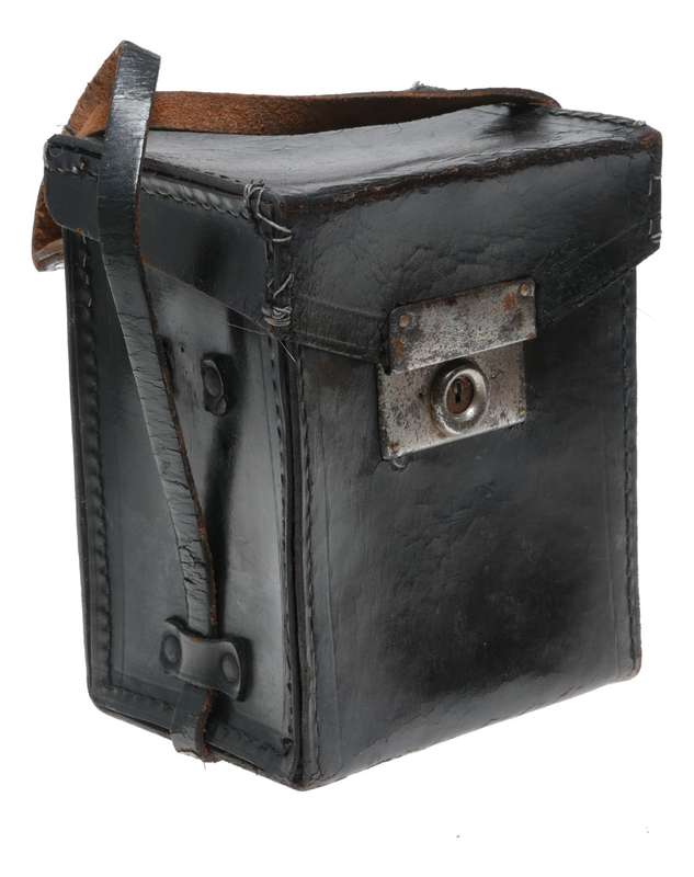 Used Hard case vintage film camera antique leather in used condition