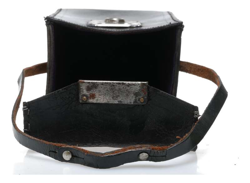 Used Hard case vintage film camera antique leather in used condition