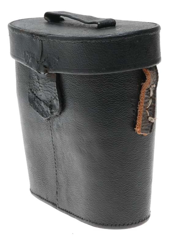 Binocular red velvet vintage leather case in used condition with strap