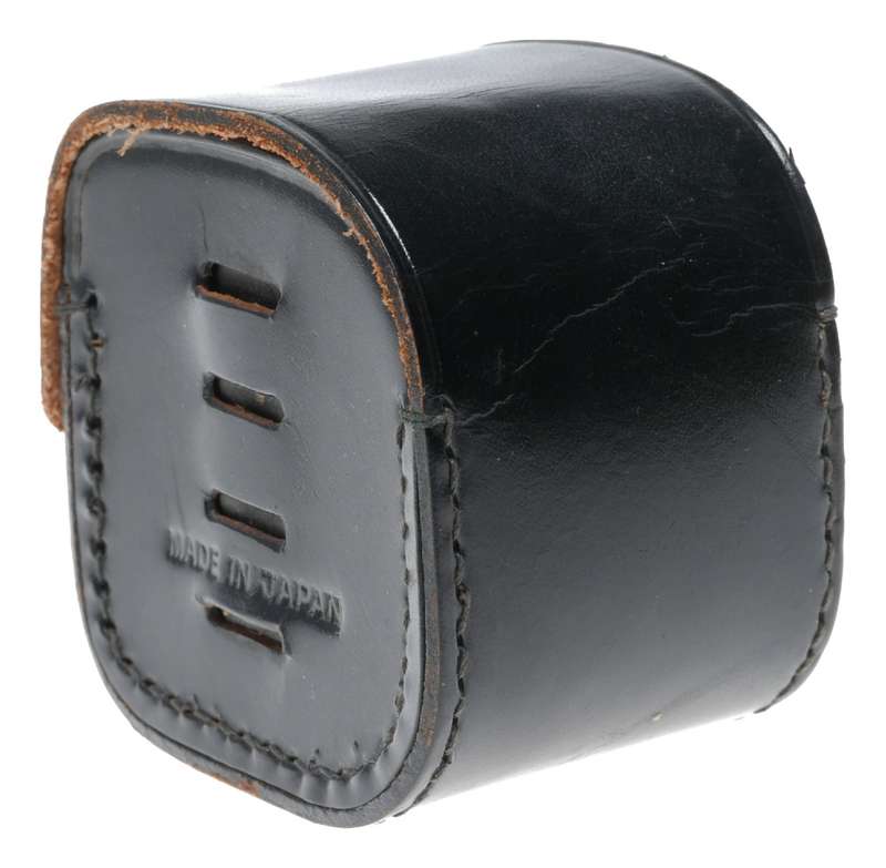 Canon little vintage film camera antique leather case in used condition