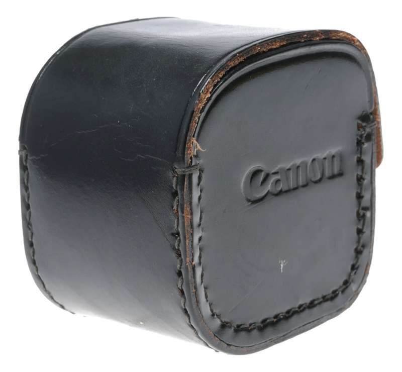 Canon little vintage film camera antique leather case in used condition