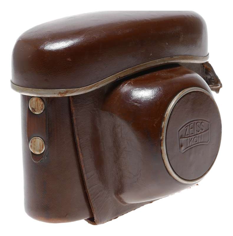 Zeiss Ikon vintage film camera antique Patent leather case with starp