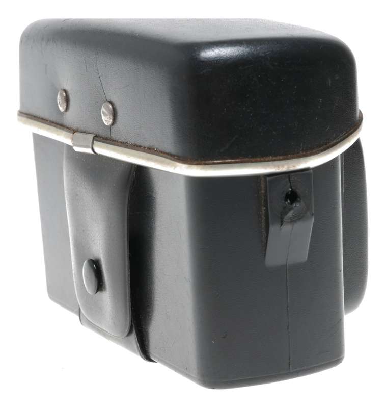 Agfa black vintage film camera antique leather case in used condition