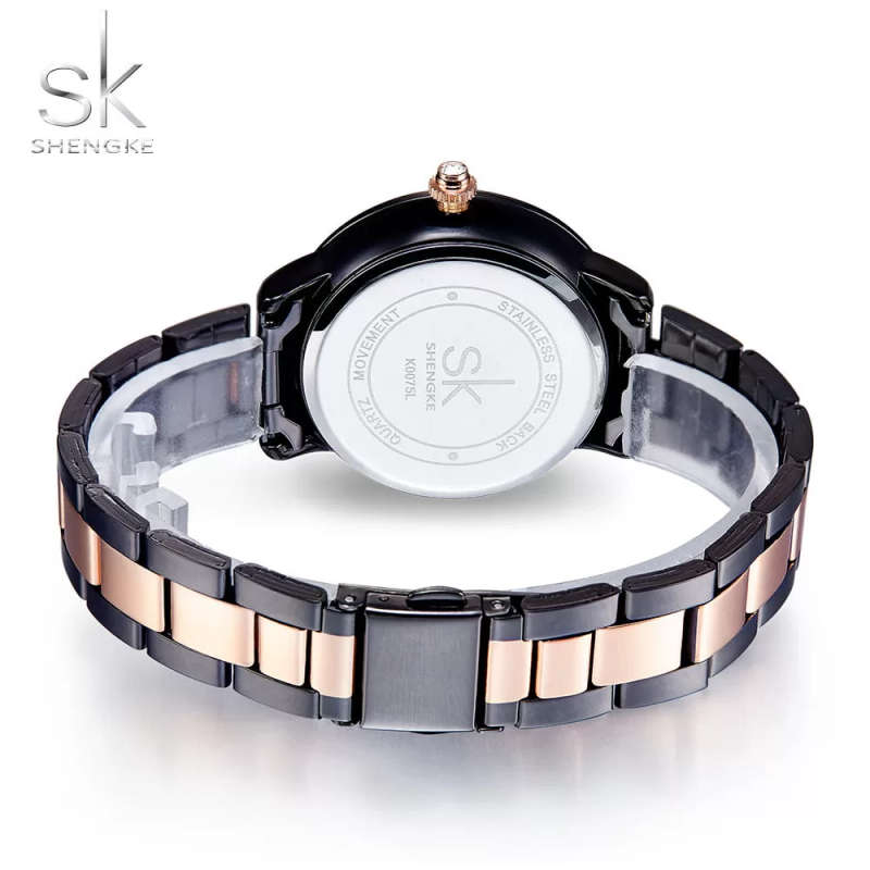 Shengke K0075 Womens Watch - Black/Pink