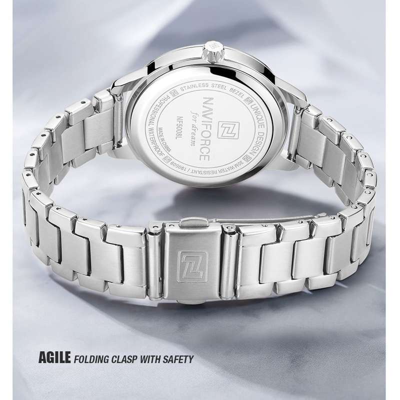 Naviforce 5008 Womens Watch - Silver
