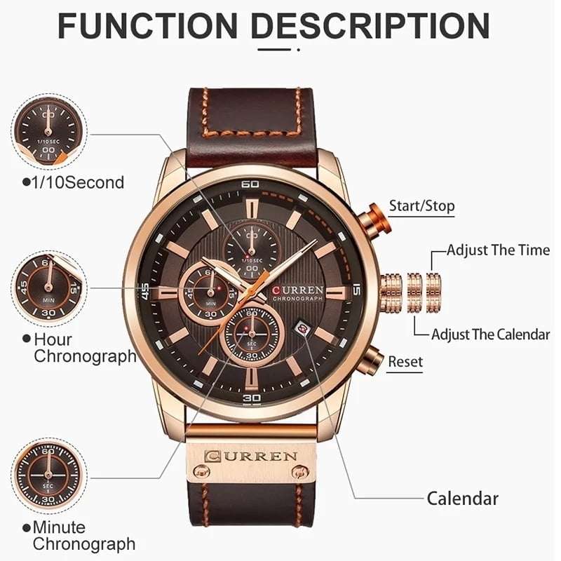 Curren 8291 Mens Chronograph Watch