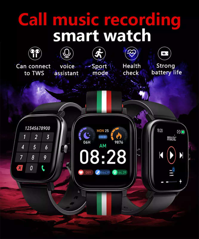 Colmi P12 Smart Watch - Black