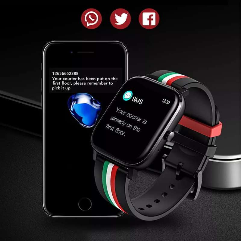Colmi P12 Smart Watch - Black