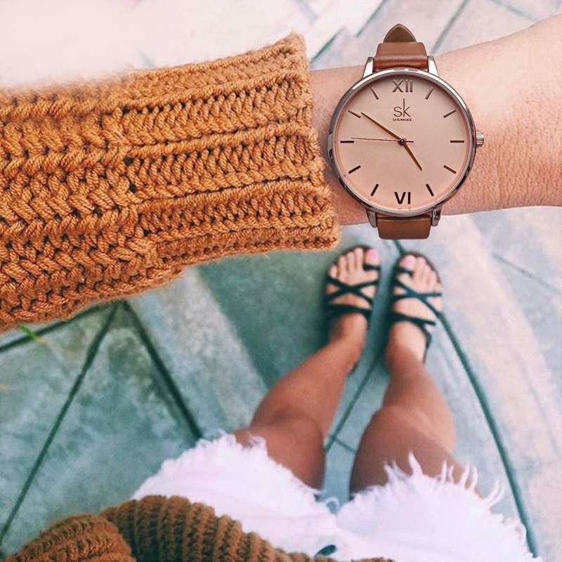 Shengke K0039 Womens Watch - Brown