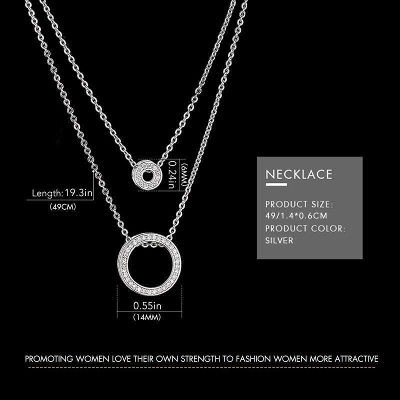 Shengke K0093 Jewelry Set (Bracelet, Necklace &amp; Watch) - Silver