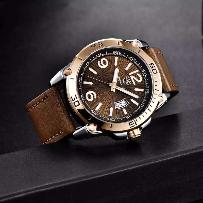 Benyar 5166 Mens Chronograph Watch - Brown
