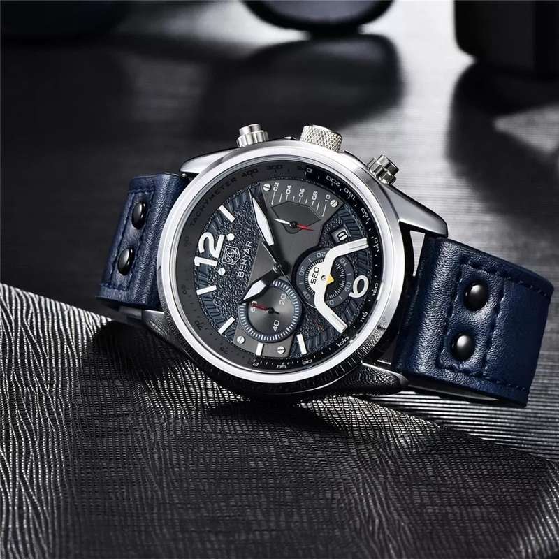 Benyar 5171 Mens Chrongraph Watch - Blue