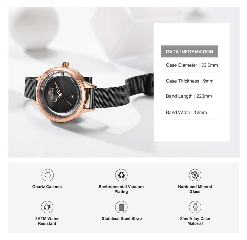 Naviforce 5014 Womens Watch - Black