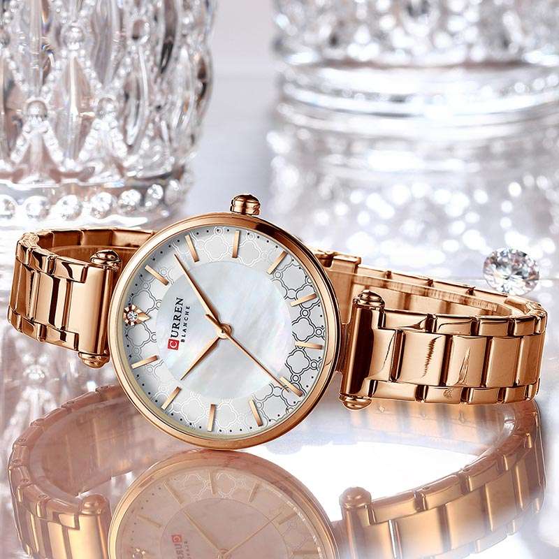 Curren 9072 Womens Watch - Rose Gold