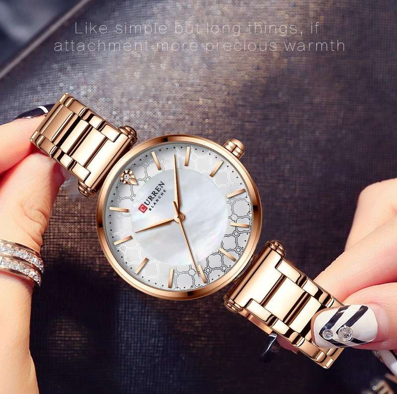 Curren 9072 Womens Watch - Rose Gold