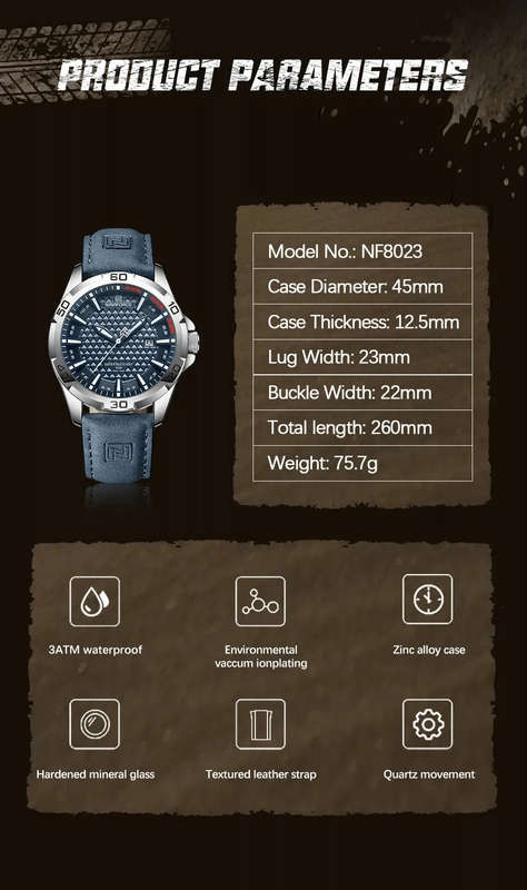Naviforce 8023 Mens Watch - Blue