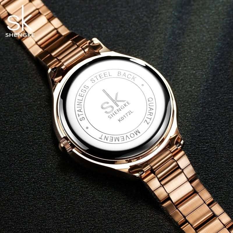 Shengke K0172 Womens Watch - Rose Gold