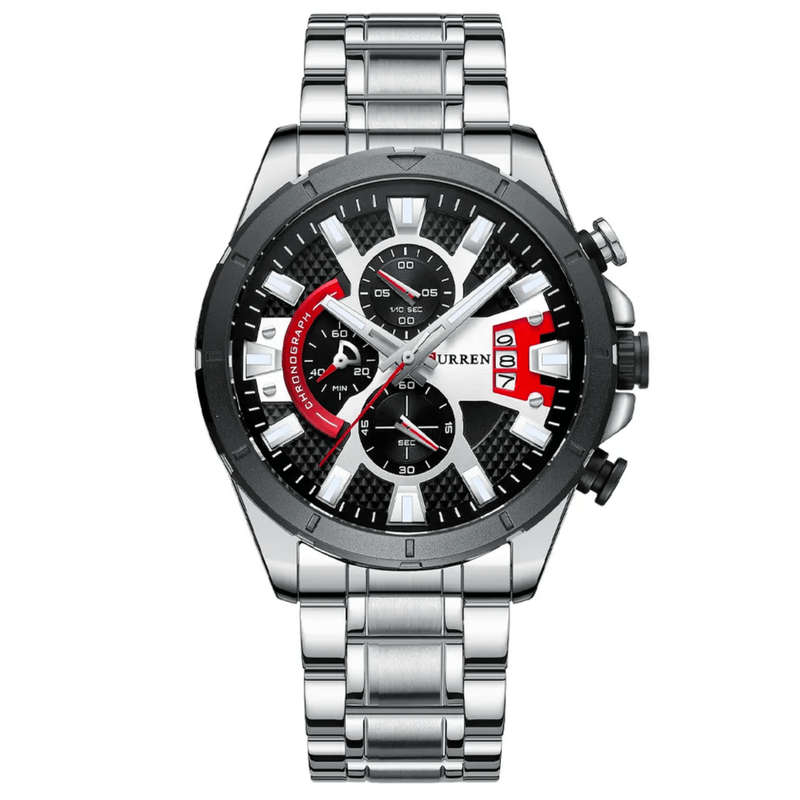 Curren 8401 Mens Stainless Steel Watch - Silver