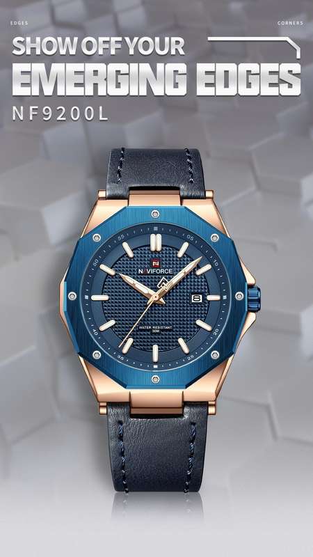 Naviforce 9200 Mens Chronograph Watch - Blue