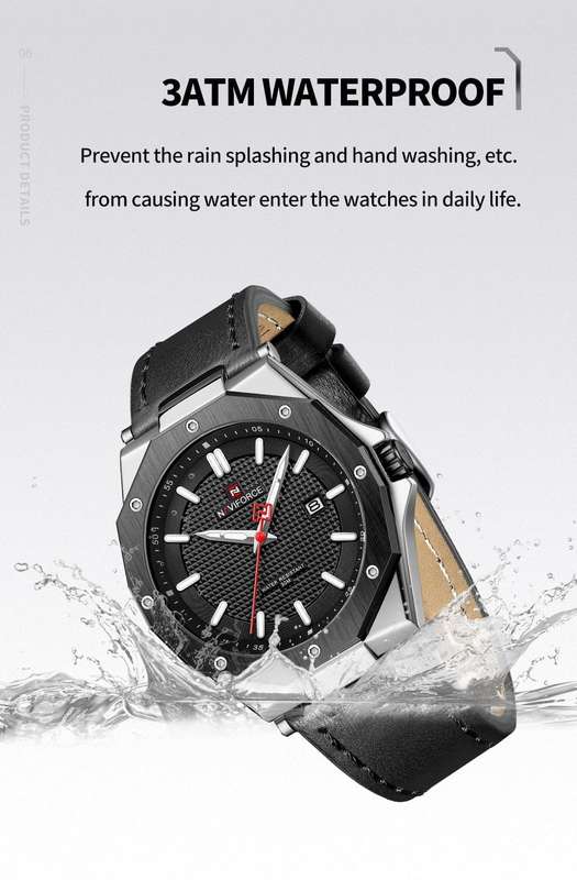 Naviforce 9200 Mens Chronograph Watch - Black