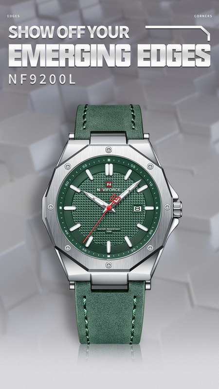 Naviforce 9200 Mens Chronograph Watch - Green