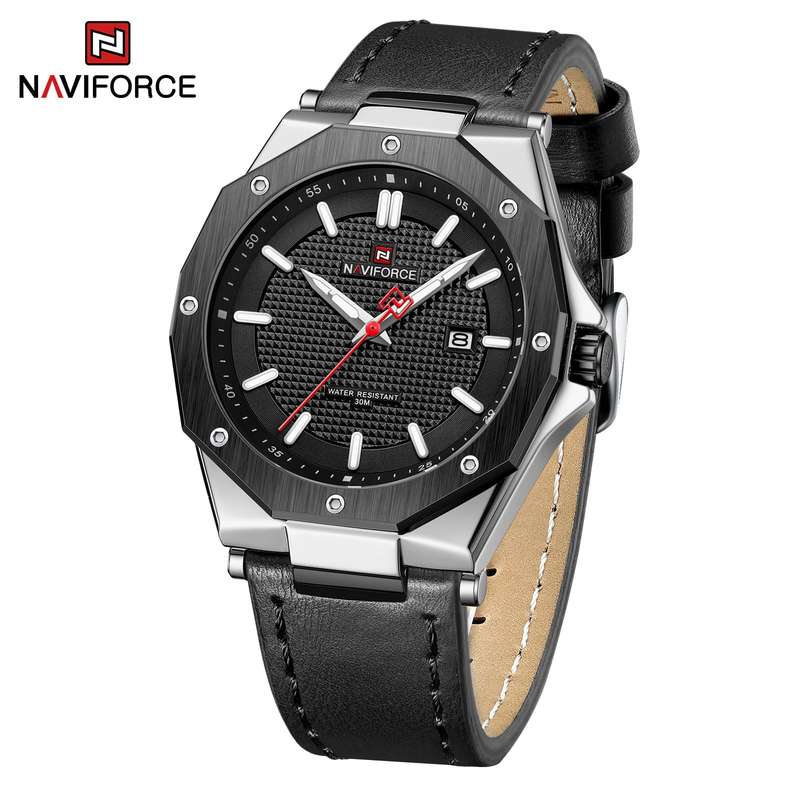 Naviforce 9200 Mens Chronograph Watch - Black