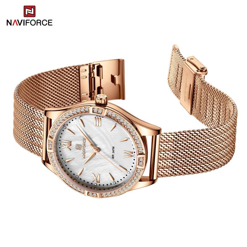 Naviforce 5028 Womens Watch - Rose Gold