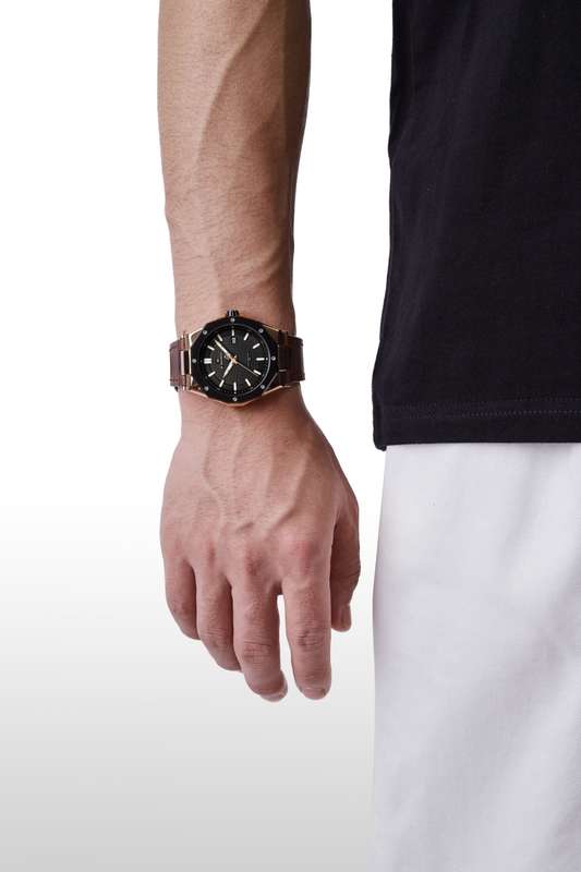 Naviforce 9200 Mens Chronograph Watch - Brown