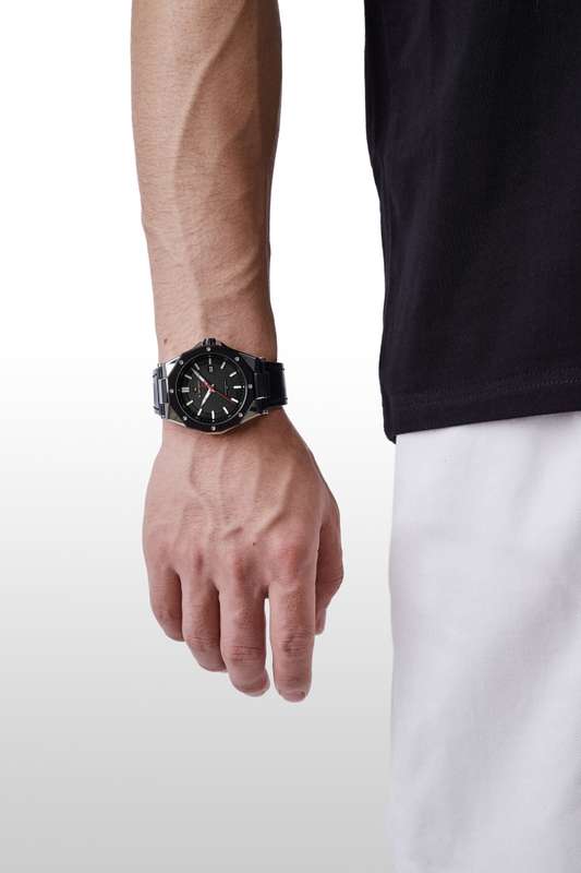 Naviforce 9200 Mens Chronograph Watch - Black