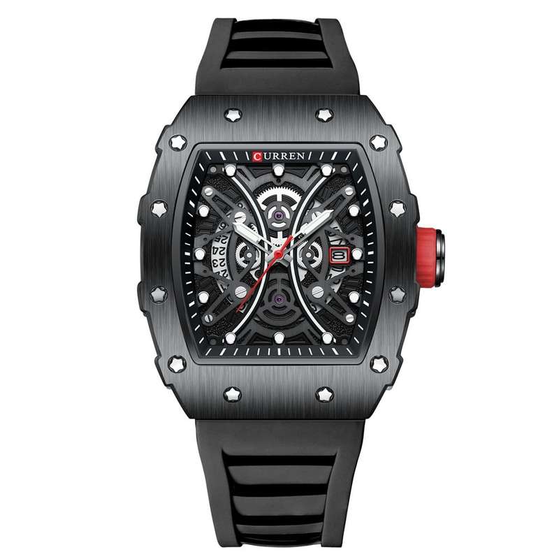Curren 8438 Mens Chronograph Watch - Black