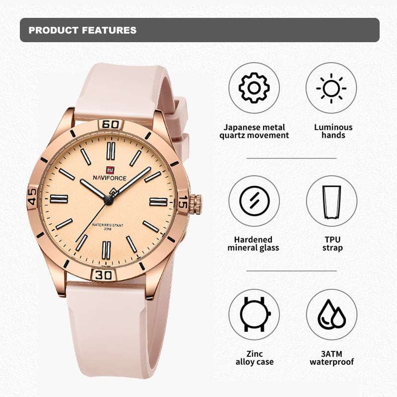 Naviforce 5041 Womens Watch - Pink
