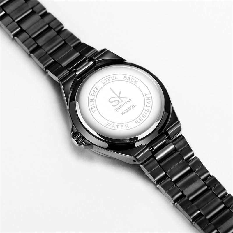 Shengke K0202 Womens Watch - Black