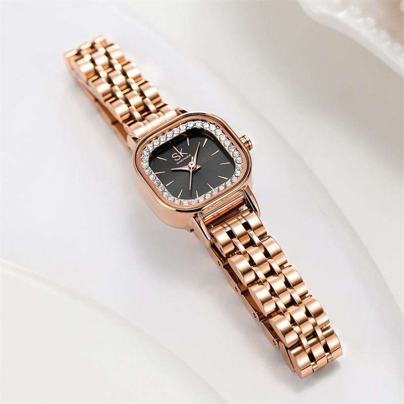 Shengke K0170 Womens Watch - Rose Gold