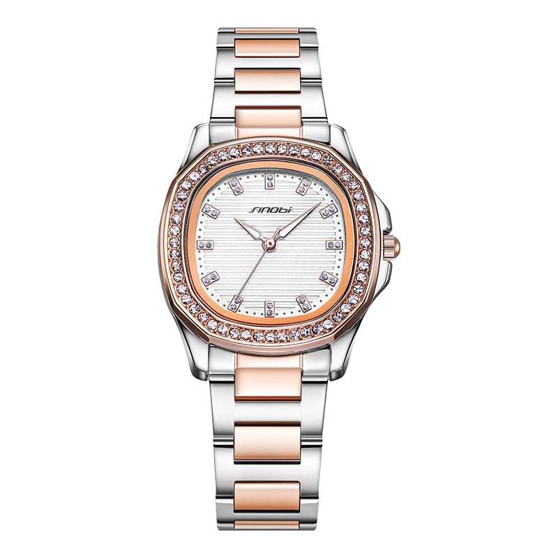 Sinobi S9887L Womens Watch - Silver/Pink